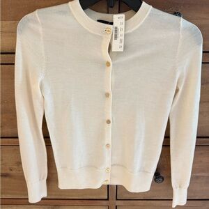 J. Crew Classic Cream Cardigan